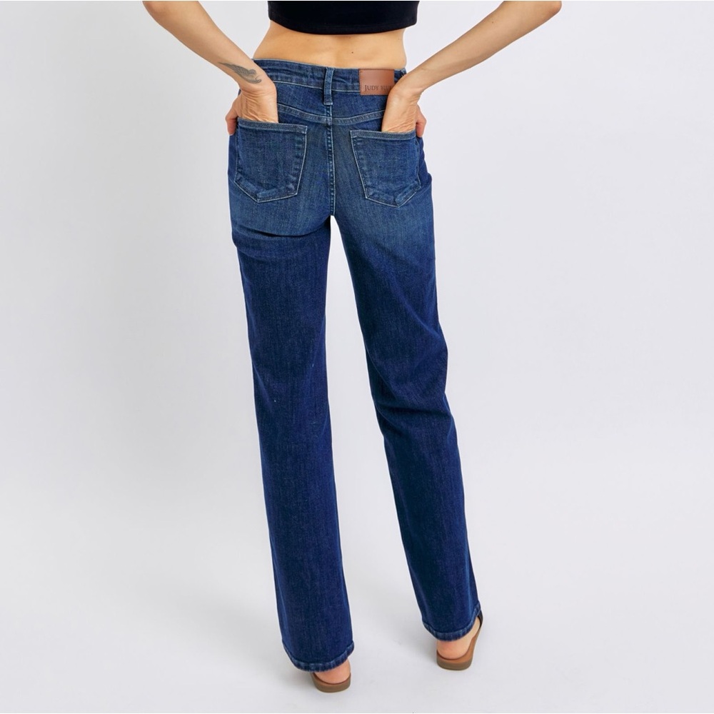 Judy Blue Full Size Tummy Control Straight Jeans Plus Size - Picture 5 of 9